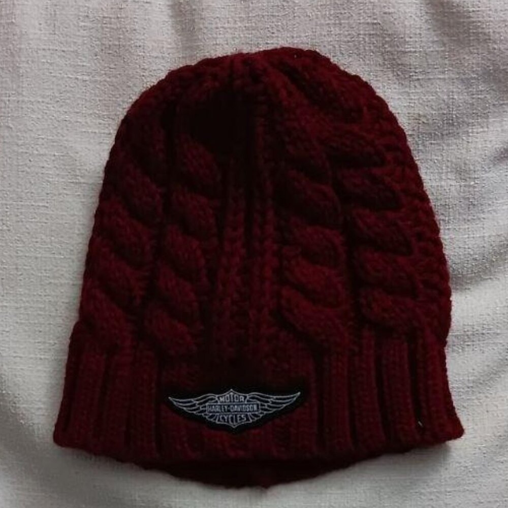 Harley Davidson Beanie , Red , one Size